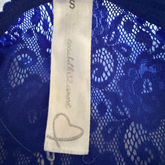 EUC Cosabella Amore Adore Italian Lace Babydoll in blue, size S - Picture 2 of 3